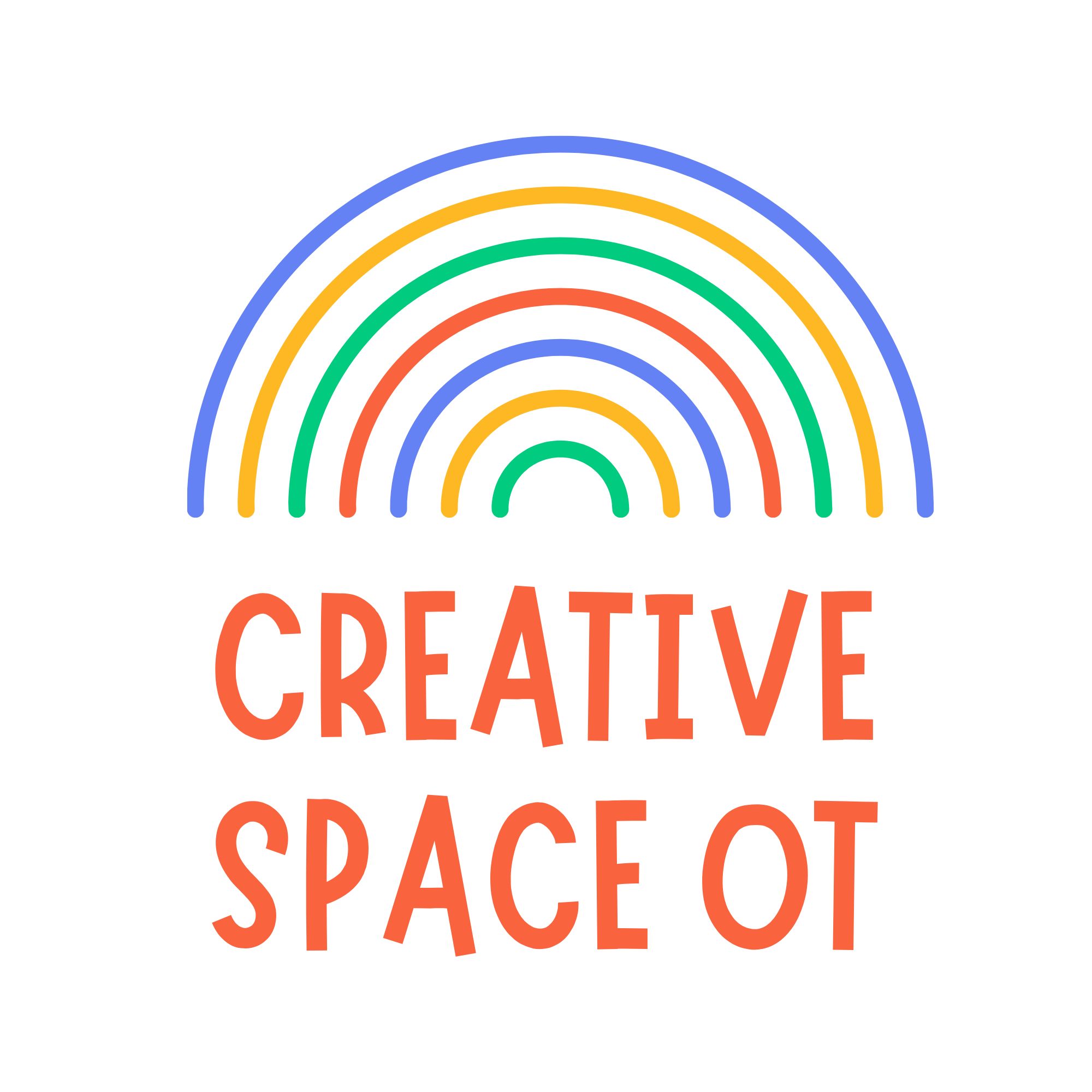 logo with rainbow of creative space ot